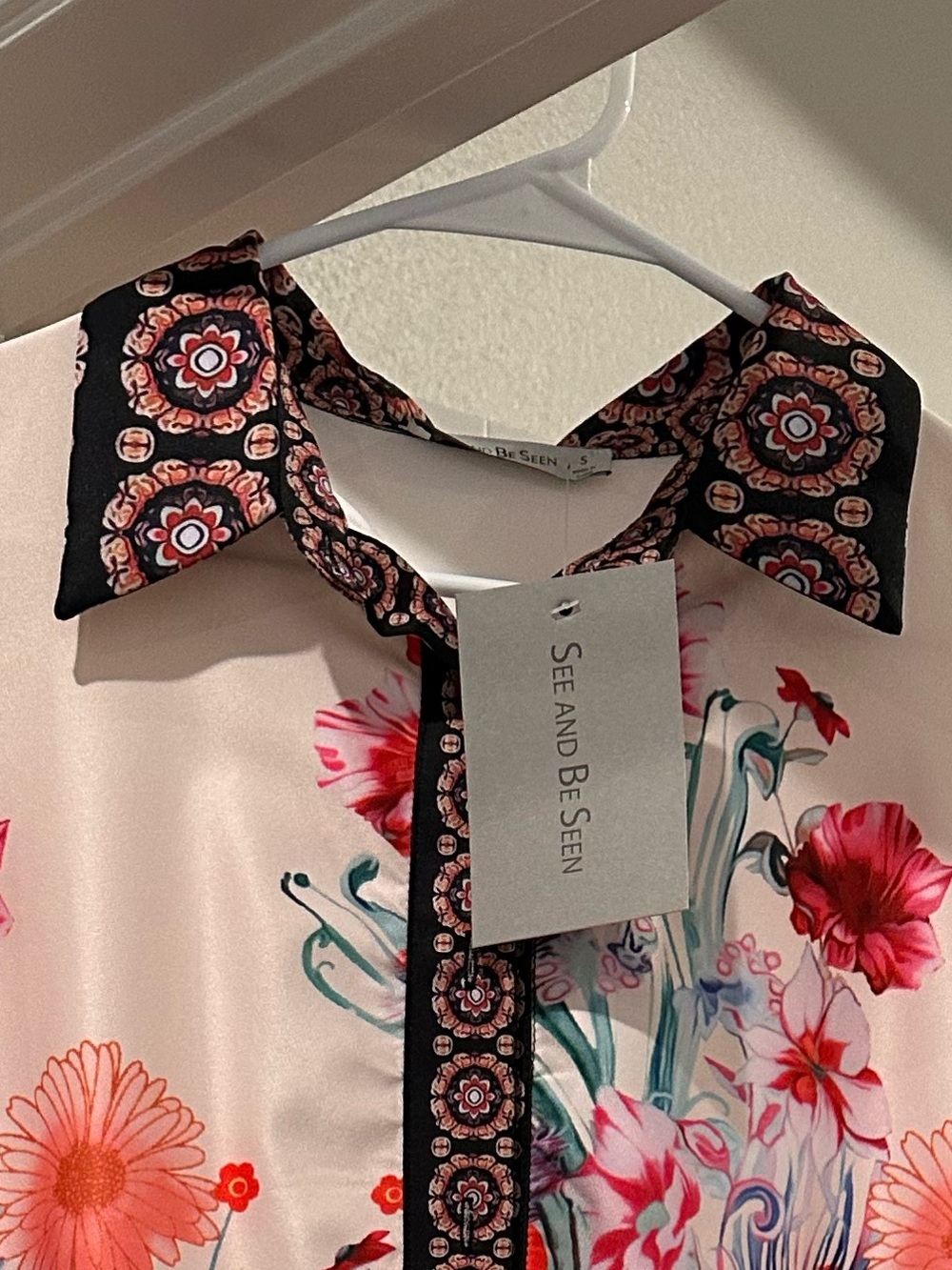 See and Be Seen Pink Floral Long Sleeve Dress
